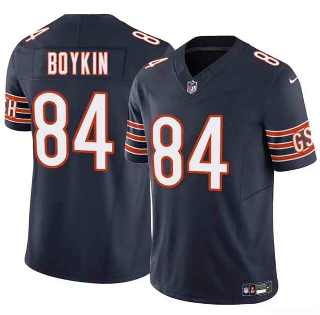 Men's Chicago Bears #84 Miles Boykin Navy 2025 F.U.S.E. Vapor Untouchable Limited Stitched Football Jersey